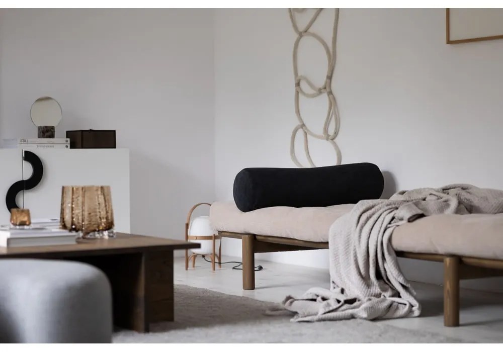 Musztardowe łóżko Next – Karup Design