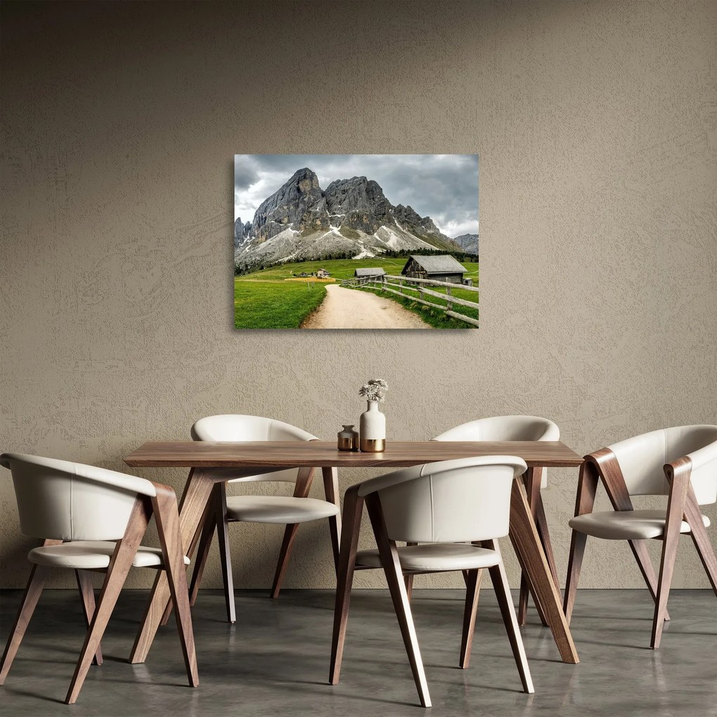 Obraz na szkle - W austriackich górach (70x50 cm)