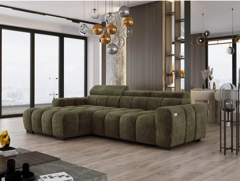 Narożnik BULL S - OMBO MINI Lewostronny z Elektryczną Regulacją EDEN 12