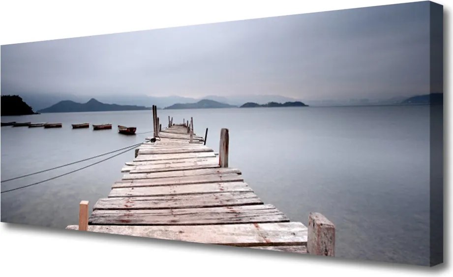 Obraz na płótnie Stalowa Konstrukcja nad Zatoką