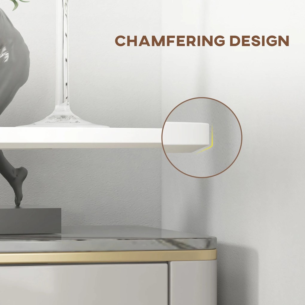 HOMCOM Okrągły stolik barowy biały stół kuchenny do salonu i jadalni stalowy Ø60 x 102 cm | Aosom PL