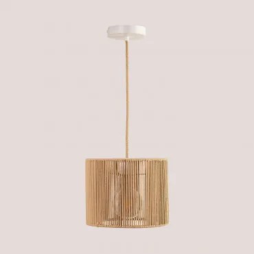 Lampa Sufitowa Wisząca Z Nylonowego Sznurka Uillo Ø25 Cm - Sklum