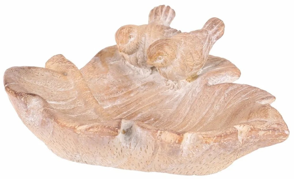 Karmnik dla ptaków Leaf bird, ceramika MgO 21 x 18x 7 cm