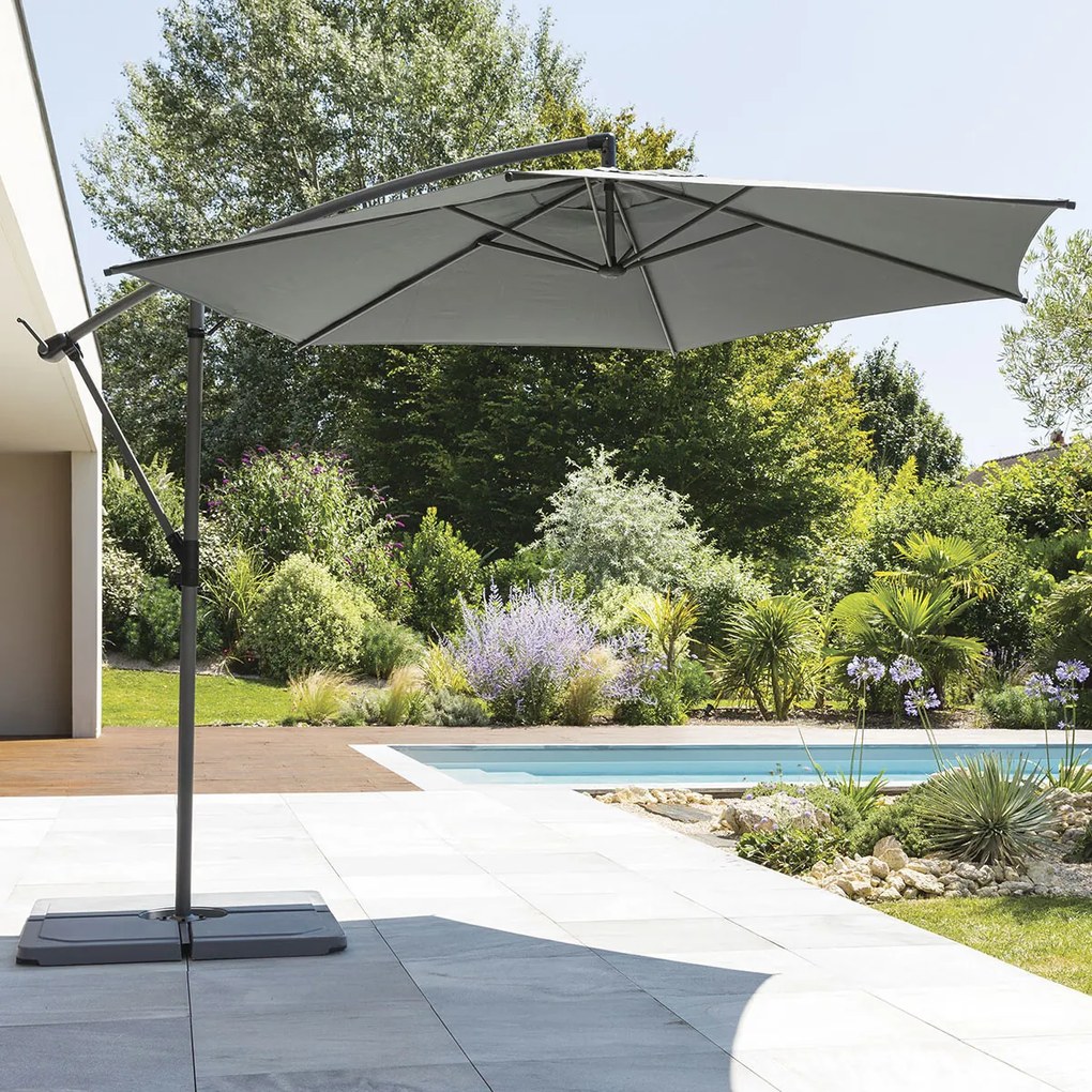 Parasol ogrodowy ze stelażem, MANOA, 300 cm