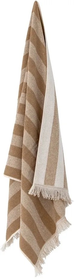 Brązowo-beżowy bawełniany ręcznik 50x100 cm Elaia – Bloomingville