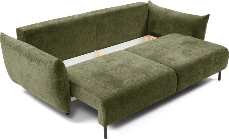 Sofa ADEL z funkcja spania i pojemnikiem OLIWKOWY OVER THE HORIZON 38