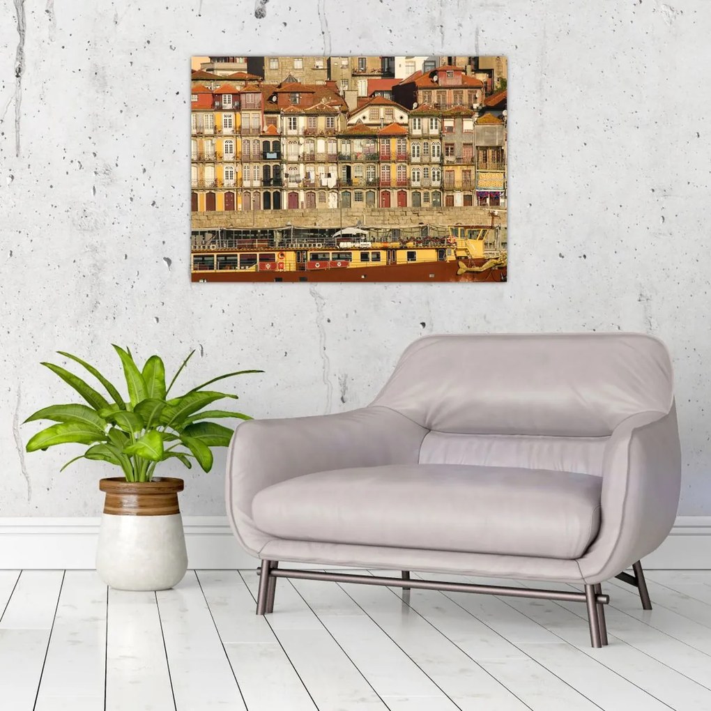 Obraz - Dzielnica Waterfront, Portugalia (70x50 cm)