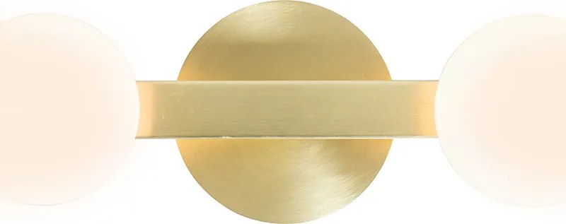 Nowoczesna lampa sufitowa mosiądz IP44 4-punktowa - Cederic