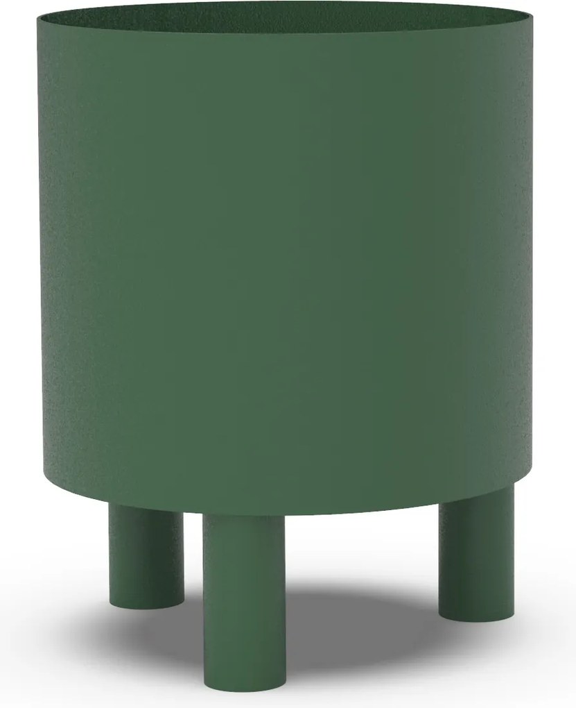 Niska doniczka metalowa Bom H30 cm