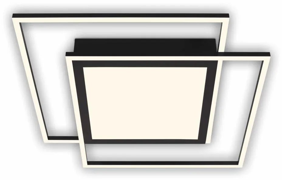 Brilo - Lampa sufitowa LED 2xLED/16W/230V + LED/19W 51,5x51,5 cm czarna