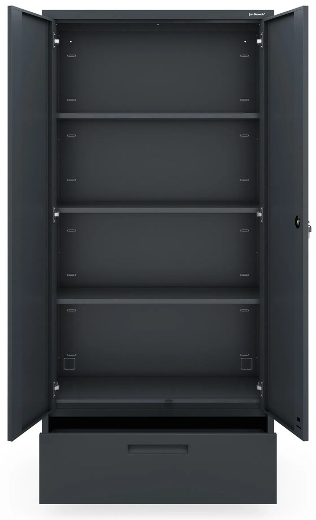 Megan Antracytowy - szuflada pojedyncza 185 cm