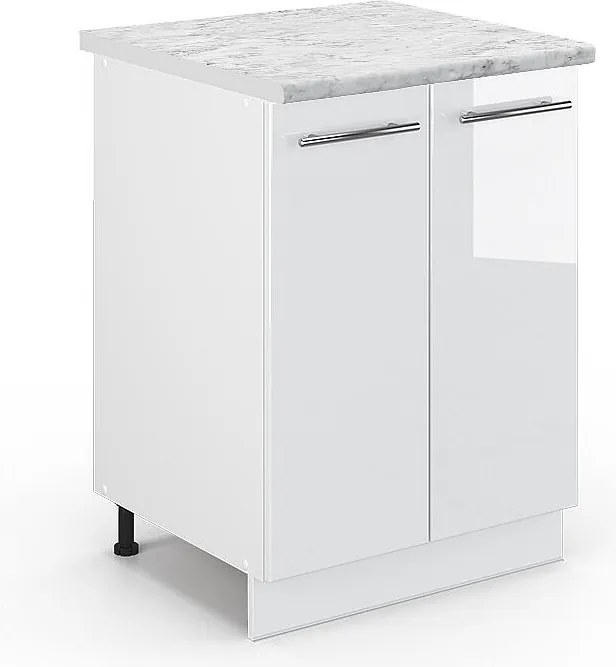 Szafki kuchenne biały wysoki połysk 60x60x82 fame-line