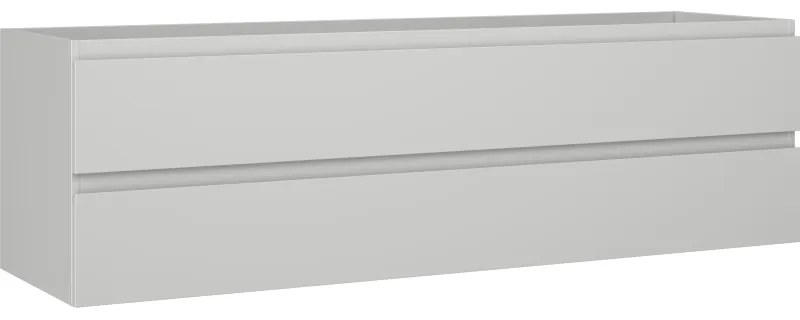Mexen Orio szafka łazienkowa podumywalkowa 160 cm, 2 szuflady, szara mat - 91A10-16047-2-BFF62