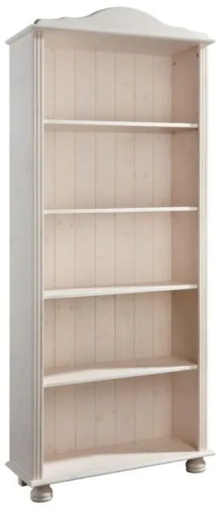 Biały regał z litego drewna sosnowego 70x181 cm Ella – Støraa