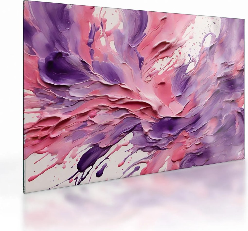 Obraz na szkle - Romantyczna abstrakcja (70x50 cm)