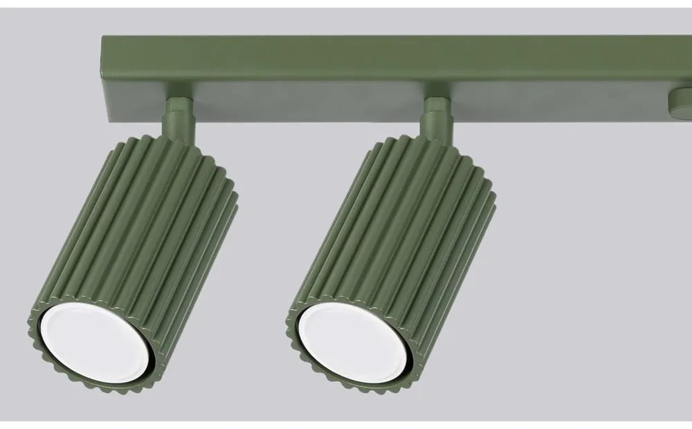 Zielona lampa punktowa 6,5x117 cm Gleam – Sollux