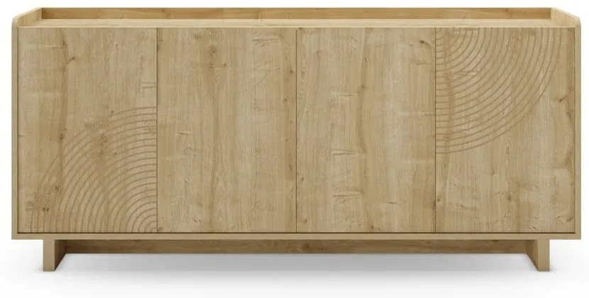 Komoda w dekorze dębu w naturalnym kolorze 180x80x40 cm Daira – Marckeric
