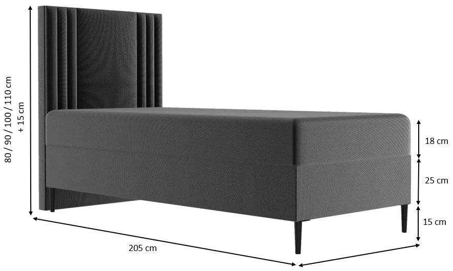 Łóżko dziecięco-młodzieżowe LILO - 70x200