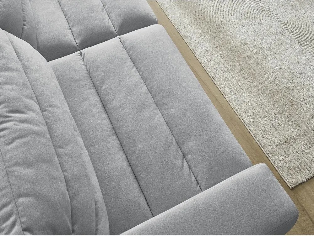 Jasnoszara aksamitna sofa 276 cm Sierra – Bobochic Paris