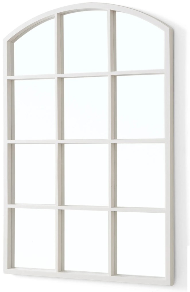 Lustro w okiennej ramie z łukiem, 76 × 52 cm