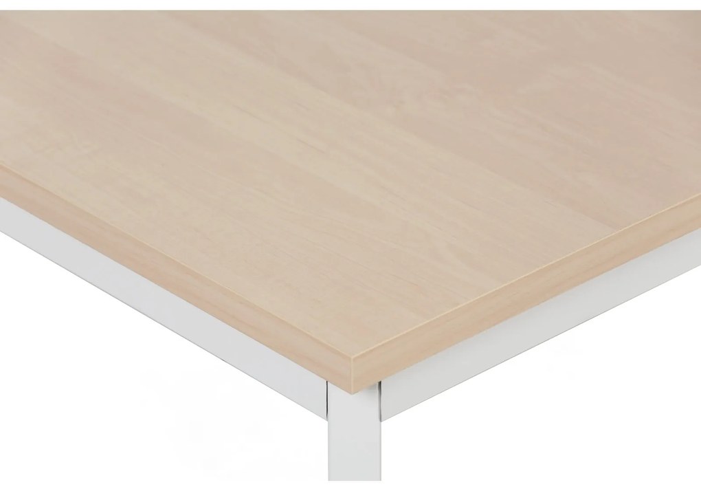 Stół do jadalni TRIVIA, szara konstrukcja, 1200  x  800 mm, brzoza