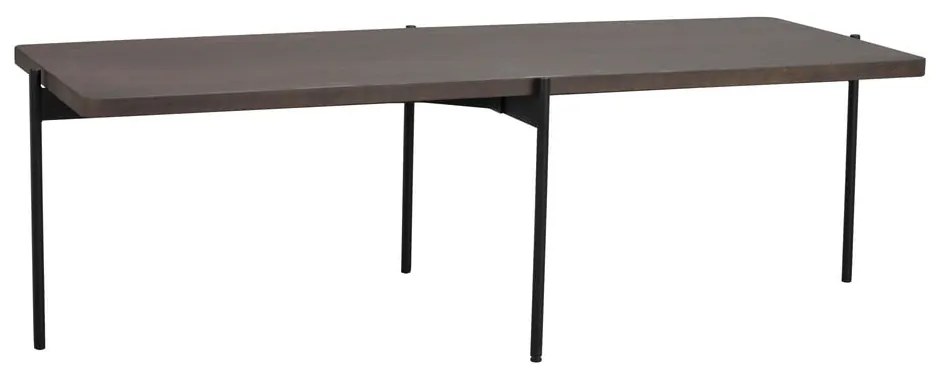 Brązowy stolik z drewna jesionowego Rowico Shelton, 145x60 cm