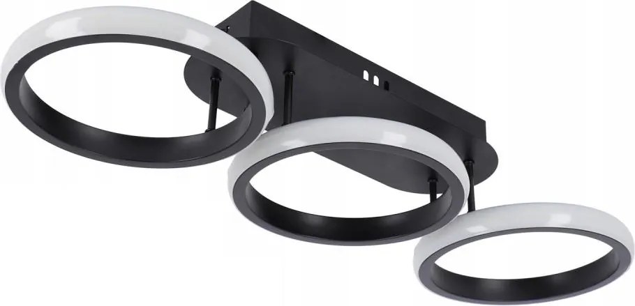 LED ściemnialna lampa sufitowa LED/30W/230V 3000-6500K czarna Wi-Fi Tuya + pilot