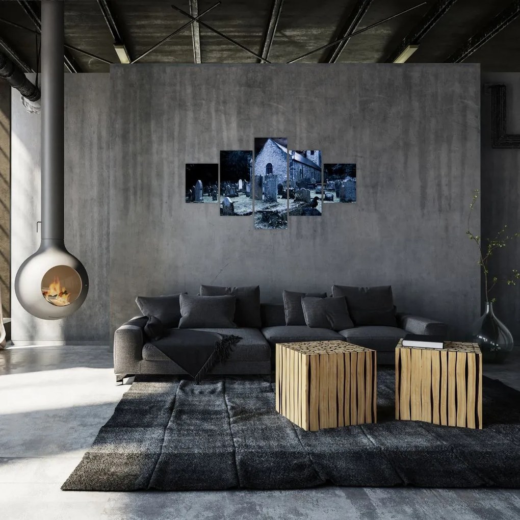 Obraz - Ciemna noc (125x70 cm)