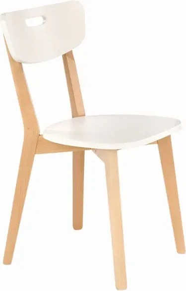 Białe krzesło drewniane w stylu skandynawskim K9-W63