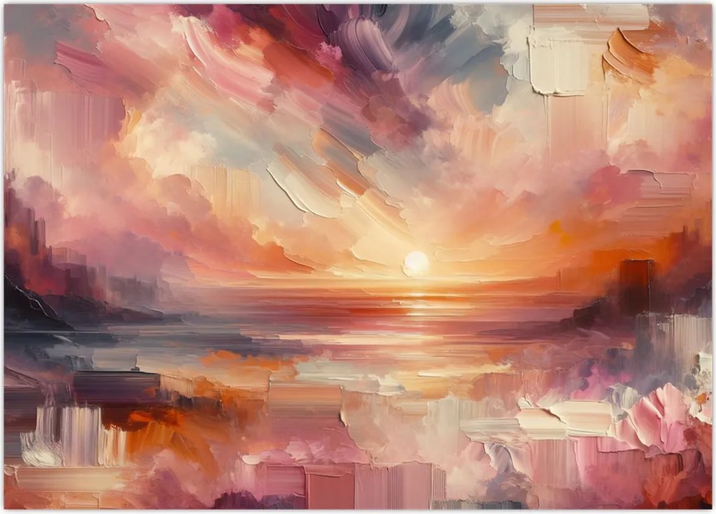 Obraz na szkle - Malowane zorze (70x50 cm)