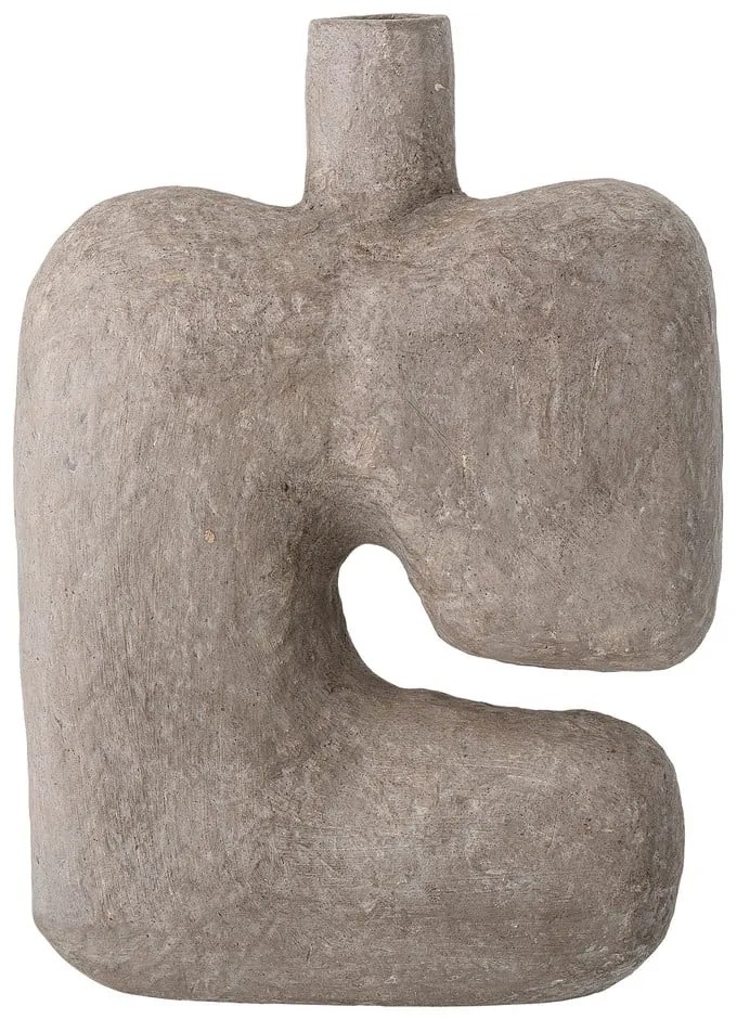 Szary dekoracyjny papierowy wazon Bloomingville Banael, wys. 36 cm