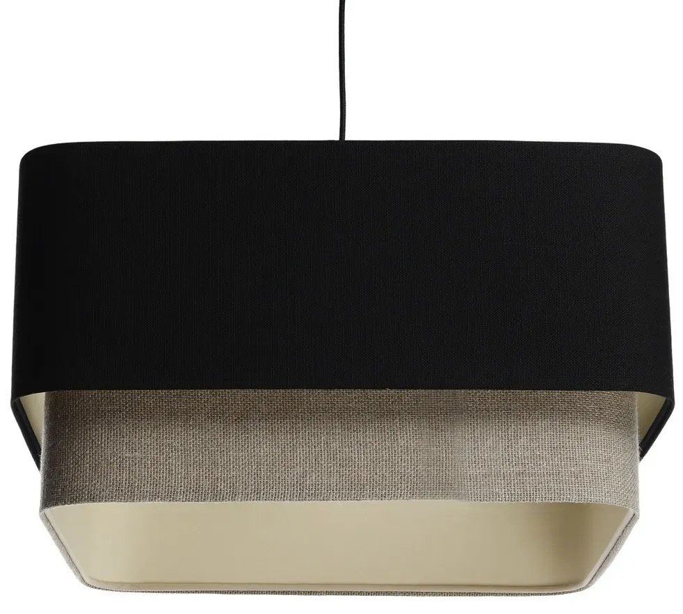 Lampa wisząca KWADRO DUO 006 51x47cm czarna/beżowa BPS KONCEPT