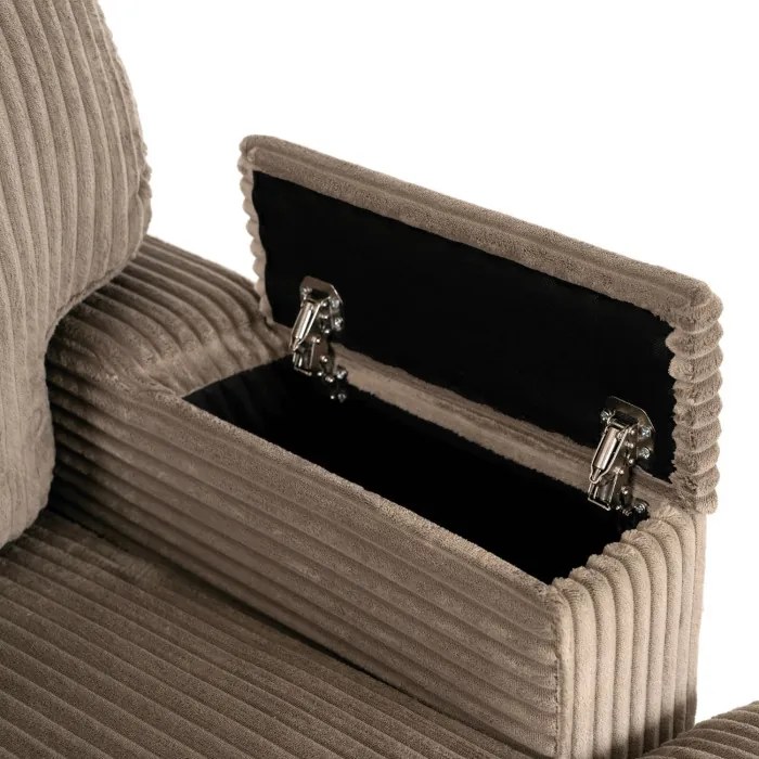 Fotel Wypoczynkowy Sofa NEO Beżowy Sztruksowy Nowoczesny