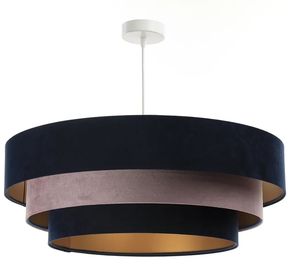 Lampa wisząca TRIO MIX granatowa/różowa BPS KONCEPT