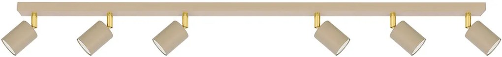 Beżowa lampa sufitowa 6-cio punktowa B2-D03