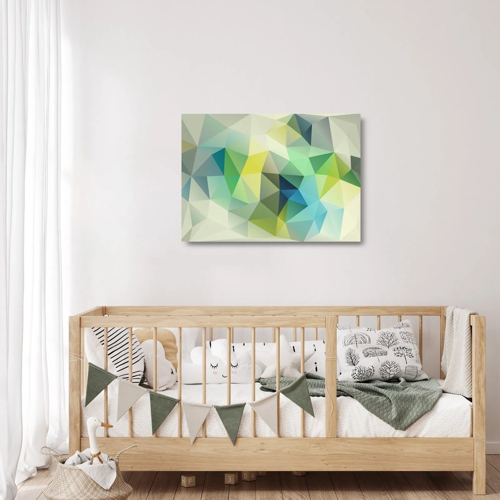 Obraz na szkle abstrakcji geometrycznej (70x50 cm)