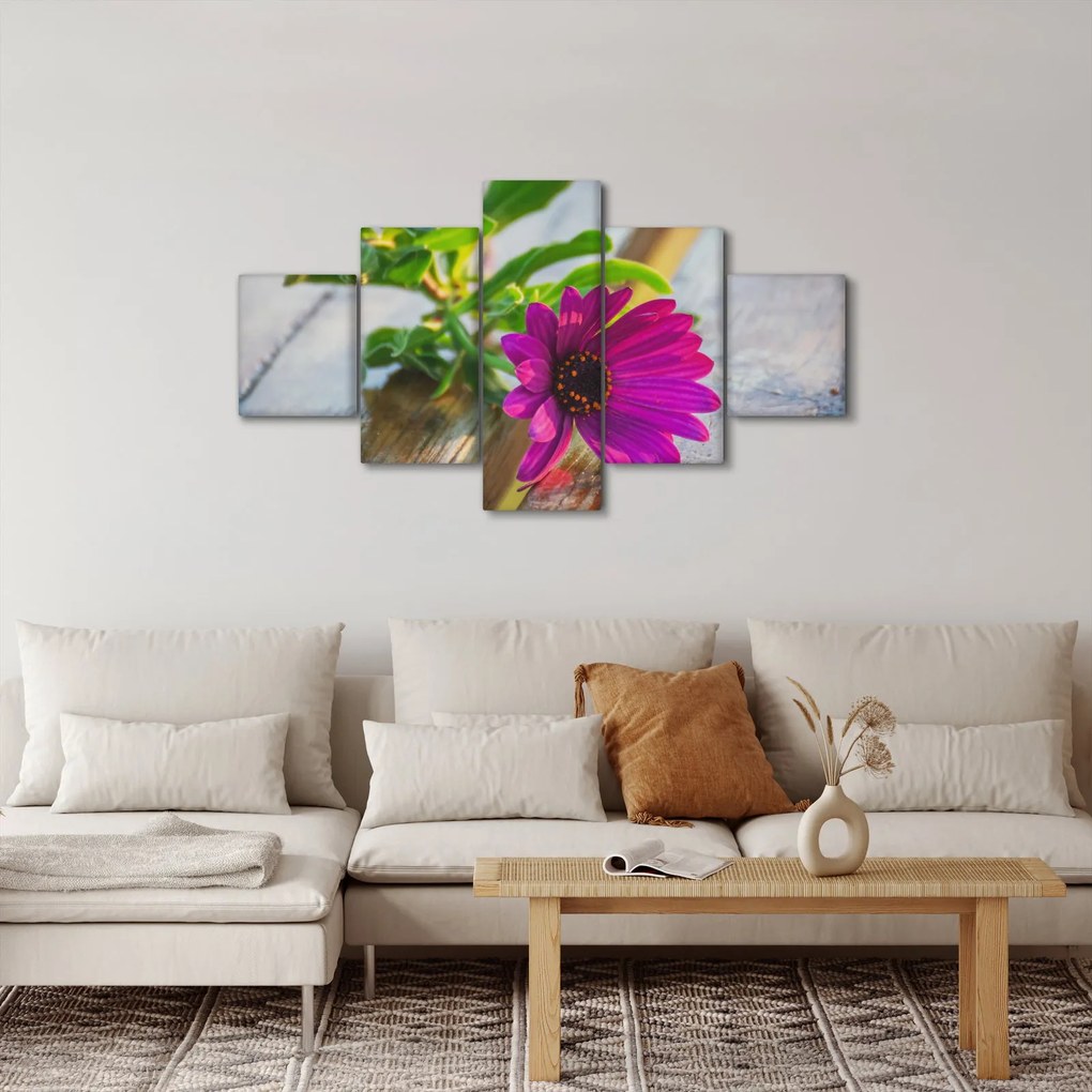 Obraz ciętego kwiatu (125x70 cm)
