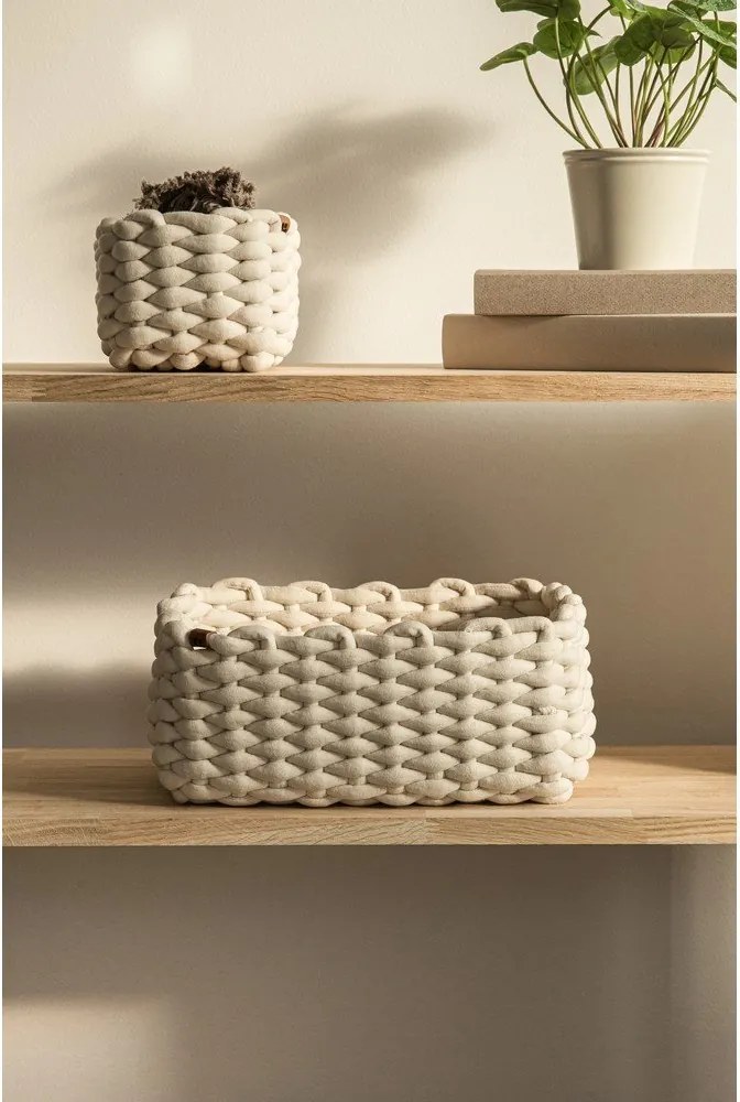 Tekstylny koszyk 20x15x11 cm Peach Skin S – Bigso