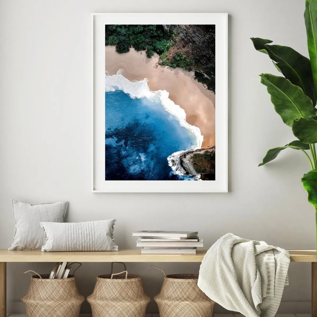 Plakat - Ocean, piasek, rafa (A4)