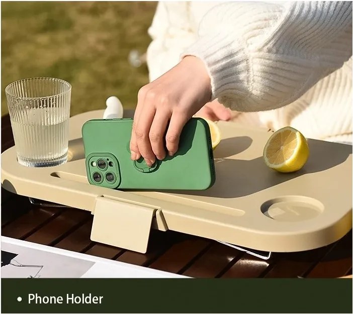 Składany kosz piknikowy TRIGO 3w1, szary