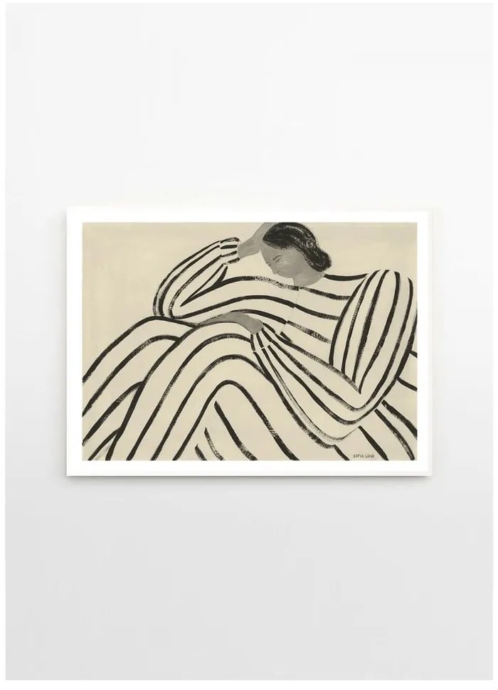 Plakat 100x70 cm Waiting – Sofia Lind – The Poster Club