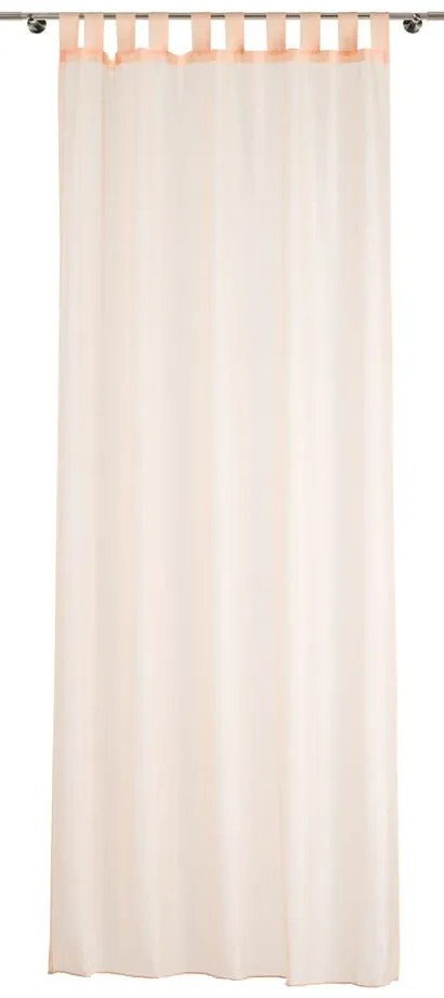 Różowa firanka z woalu 140x245 cm Voile – Mendola Fabrics