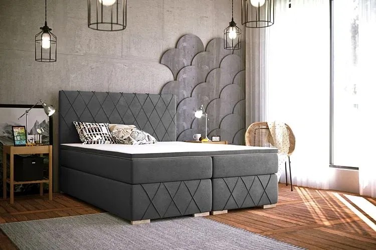 Pojedyncze łóżko boxspring Ahus 80x200 - 32 kolory