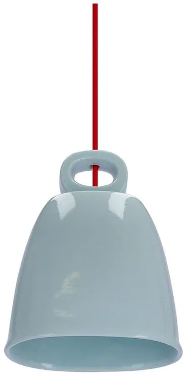 Niebieska lampa wisząca z ceramicznym kloszem Sewilla – Candellux Lighting