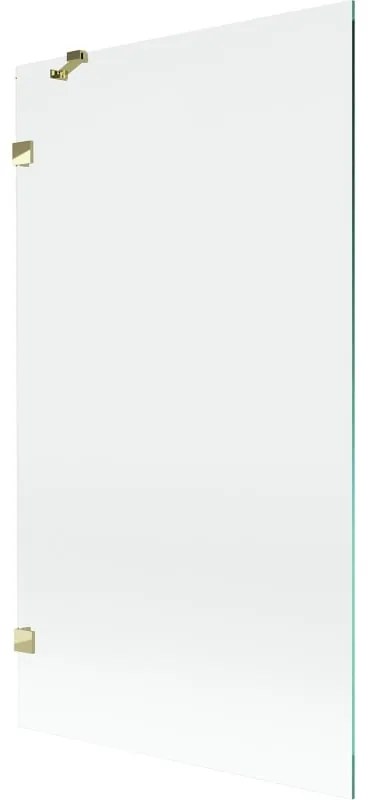 Mexen Lunar parawan nawannowy 1-skrzydłowy 100 x 150 cm, transparent, złoty - 897-100-000-50-00