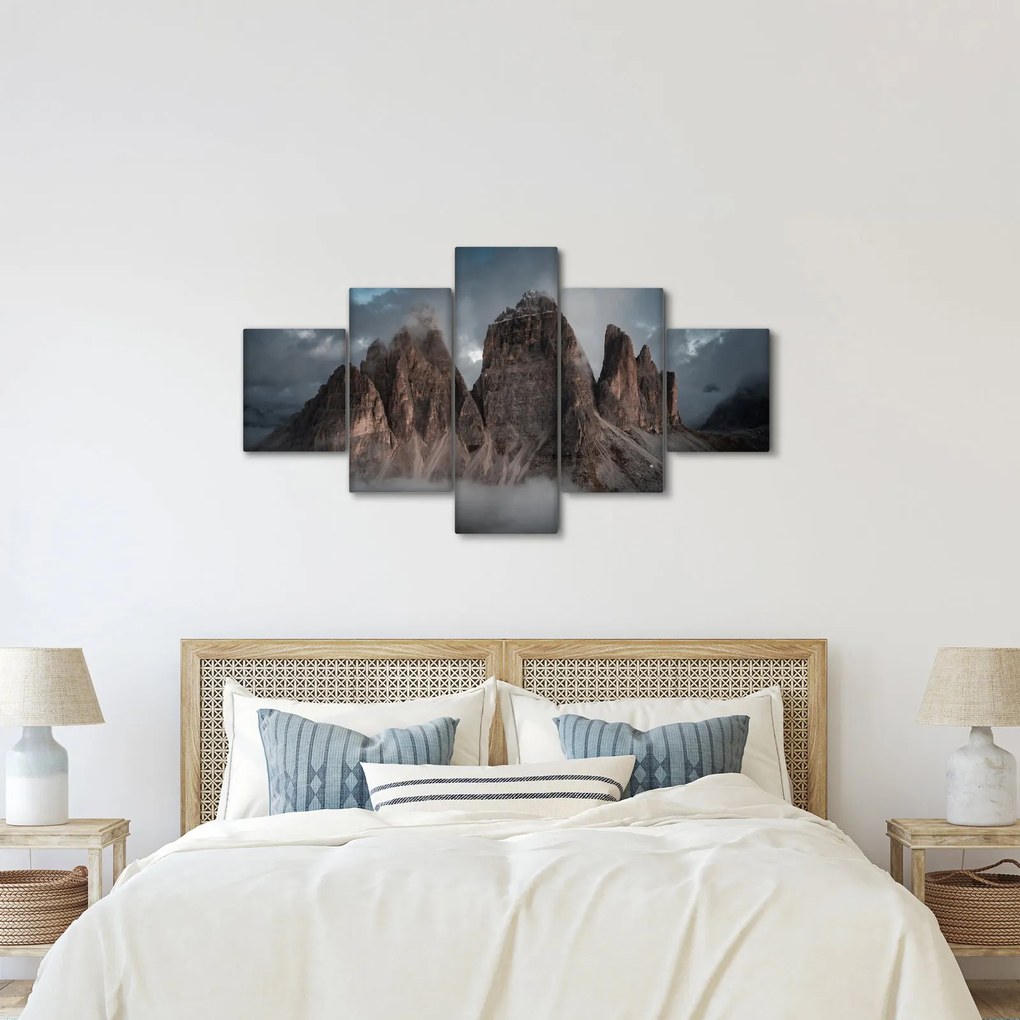 Obraz - Trzy Zęby, Włoskie Dolomity (125x70 cm)