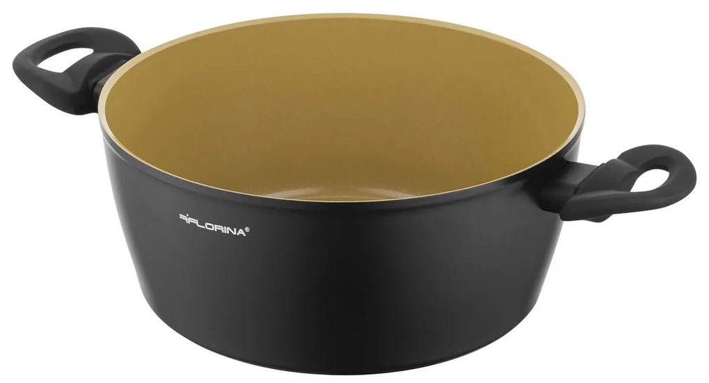 Florina Aluminiowy garnek z pokrywką AmVegan byMateusz Gessler, 24 cm, 3,6 l, śred. 24 cm
