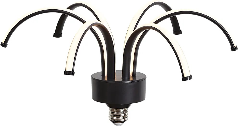 Dekoracyjna żarówka LED E27 czarna 6W 450 lm 3000K