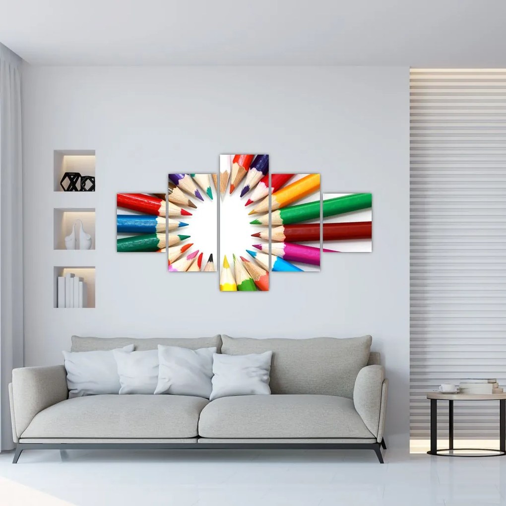 Obraz kredek (125x70 cm)
