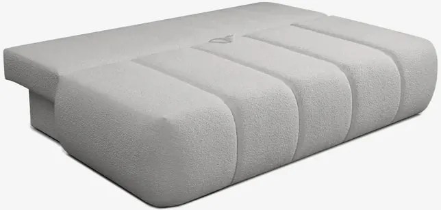 Sofa z Funkcją Spania SARIA Szara Boucle Nowoczesna